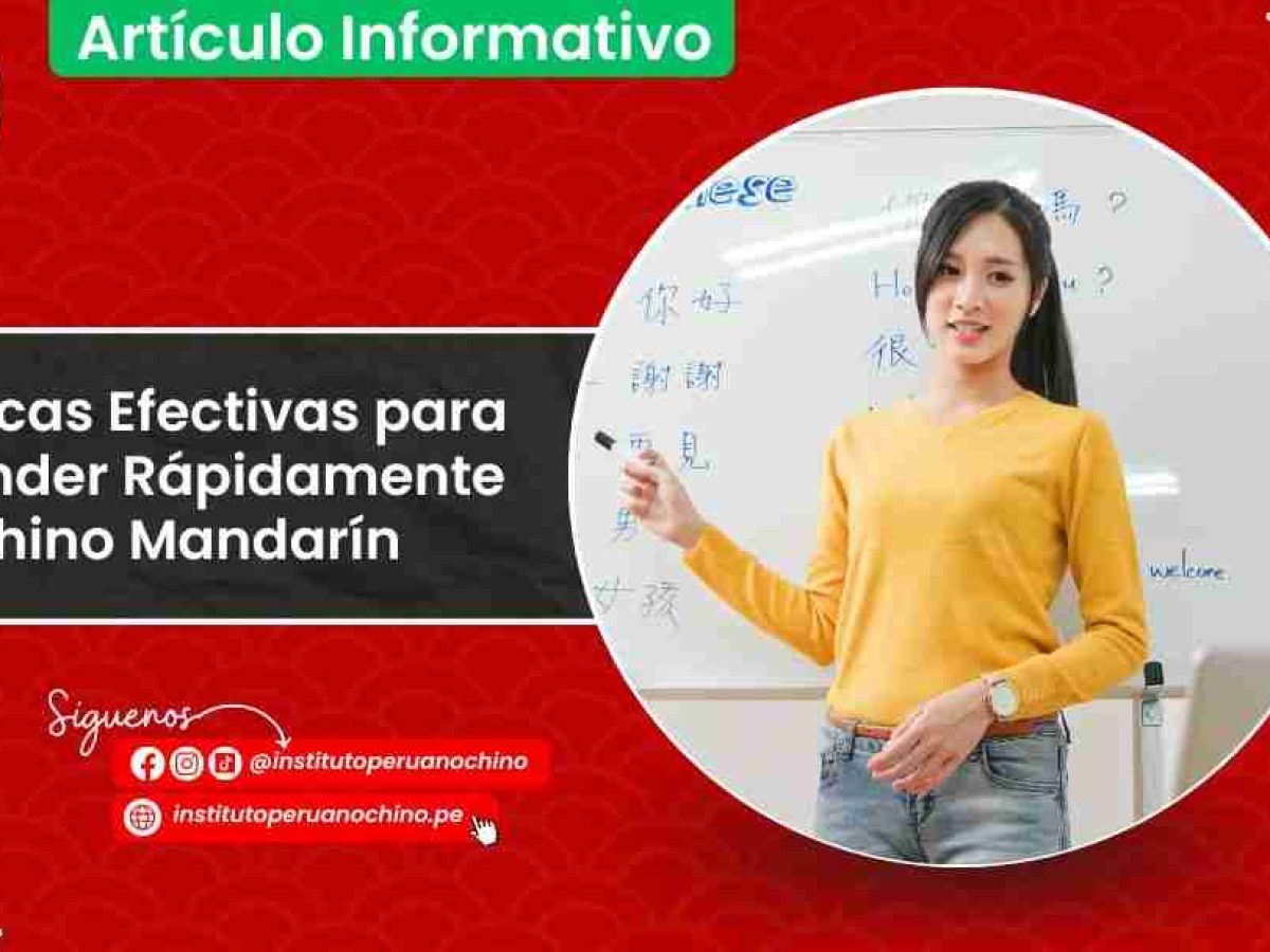 Cómo aprender chino mandarín de manera eficiente: métodos y recursos